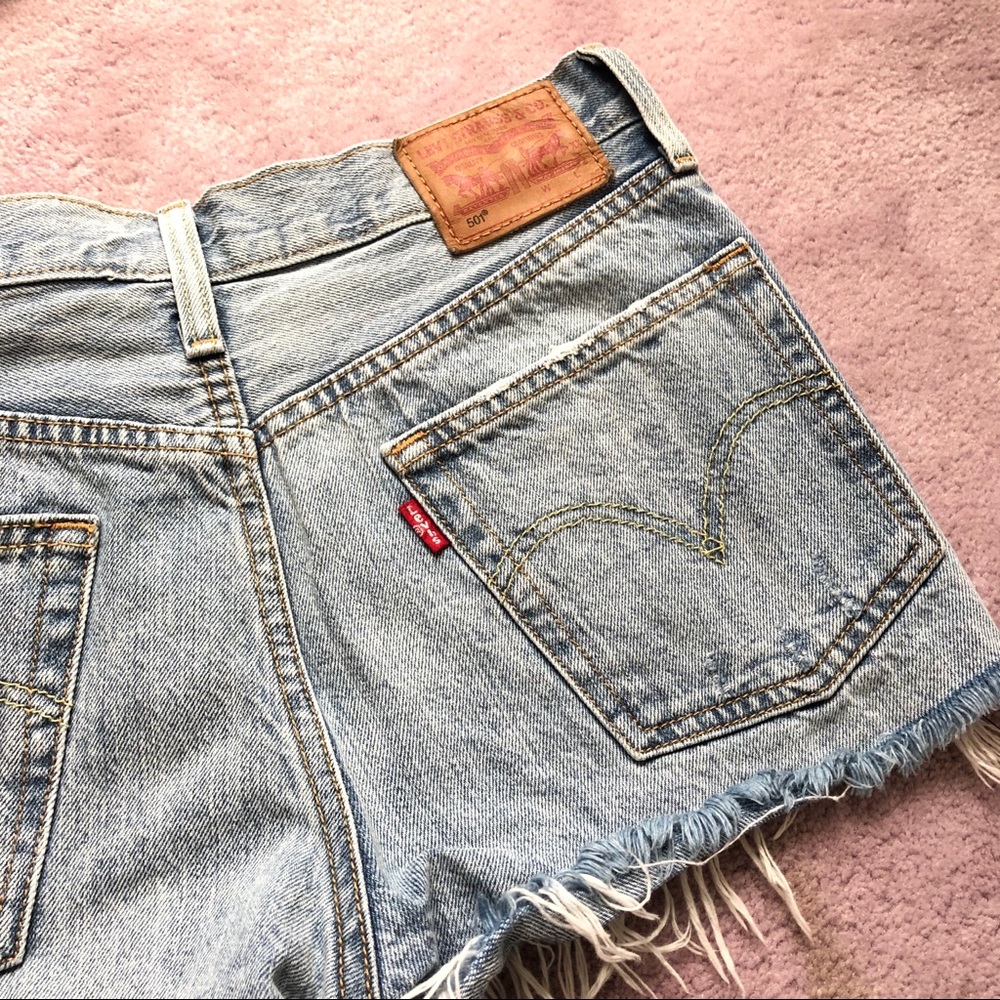 Levi’s 501 high waisted jeans shorts